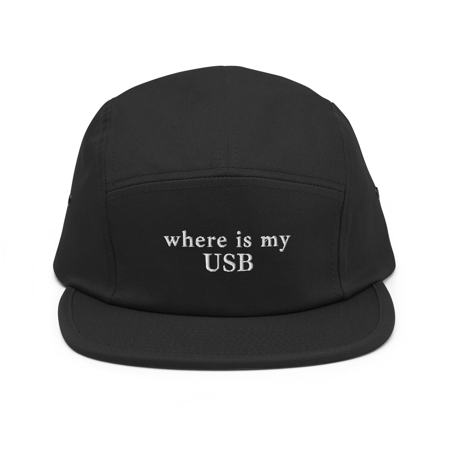 where is my USB - Five Panel Cap