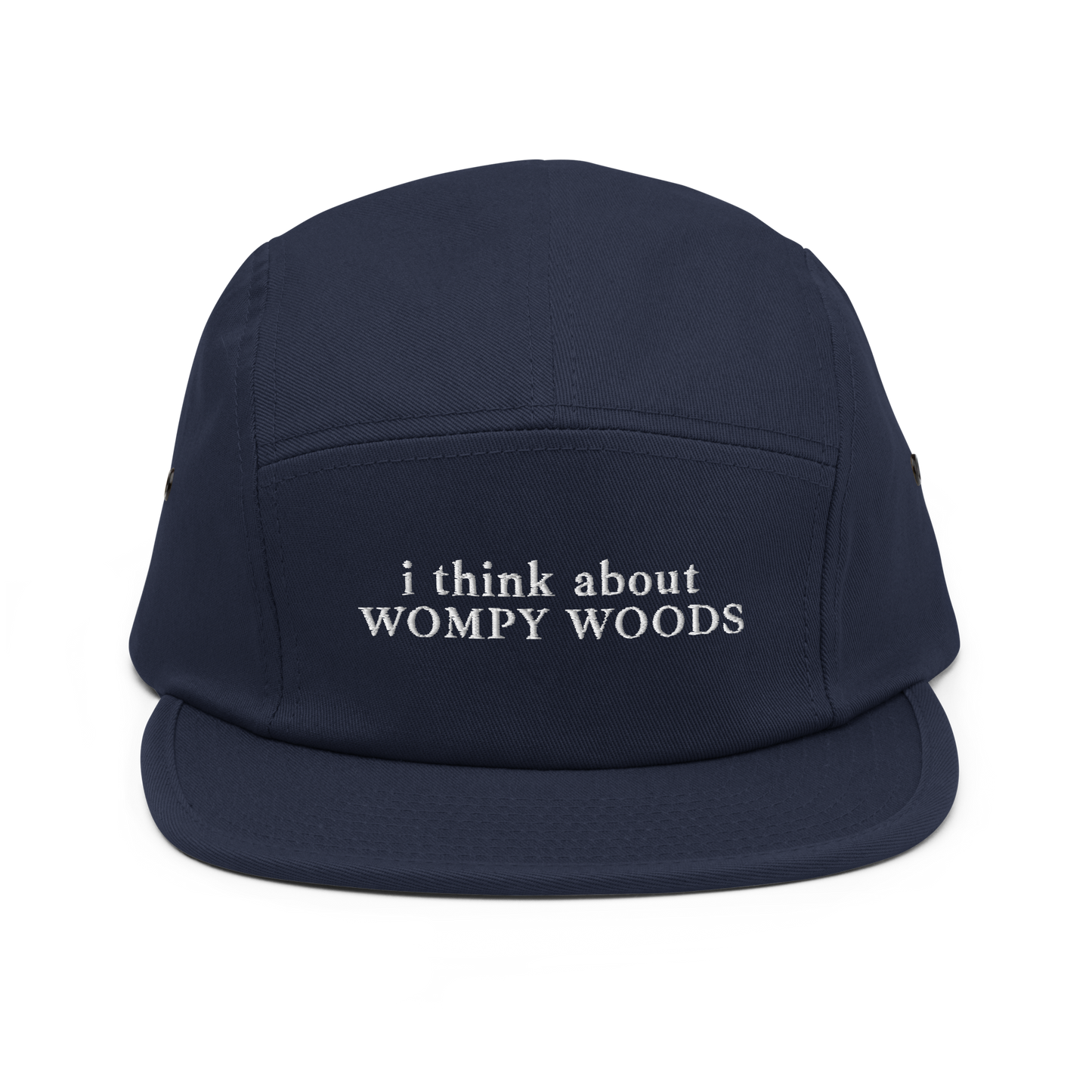 i think about Wompy Woods — Five Panel Cap