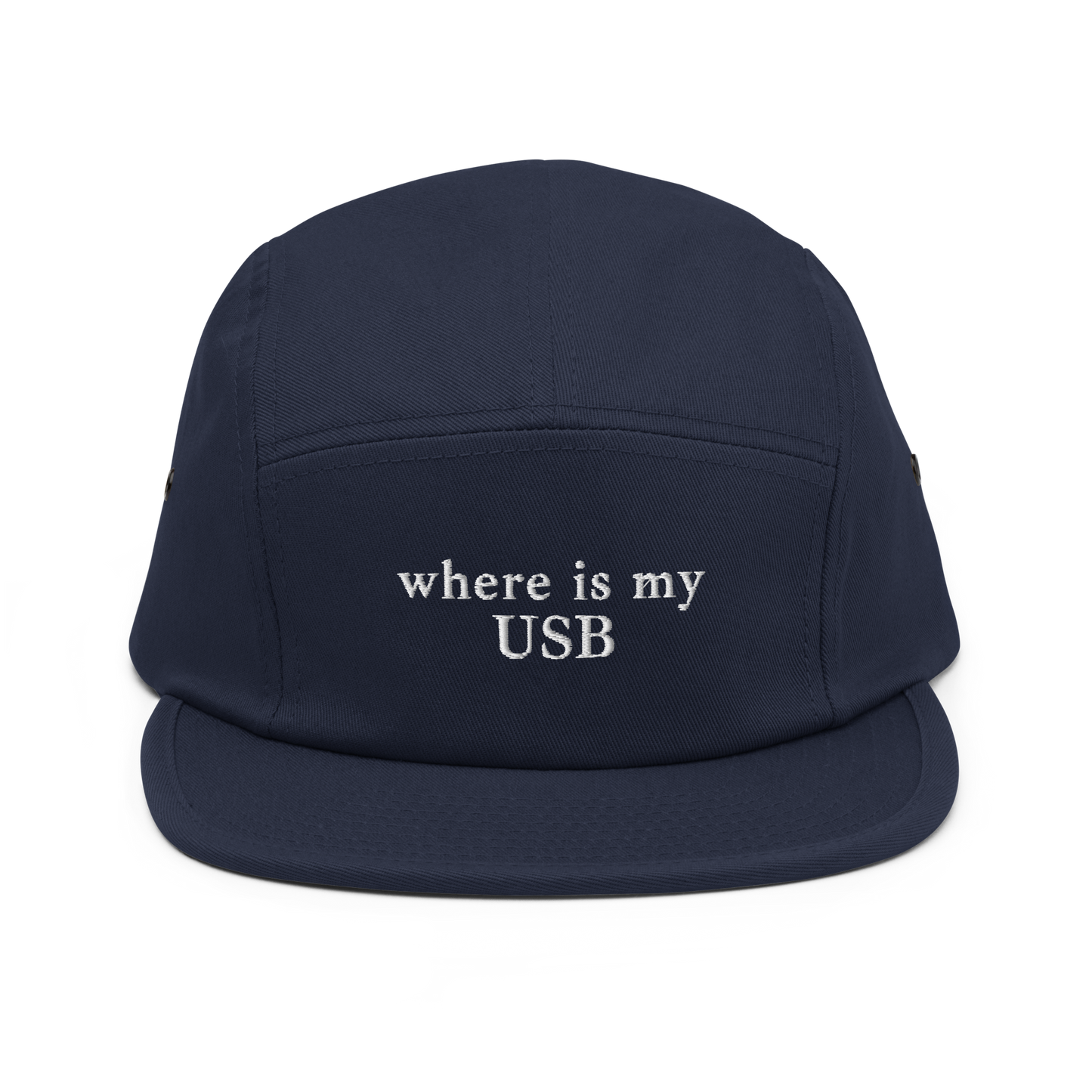 where is my USB - Five Panel Cap