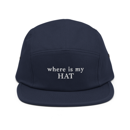 where is my Hat - Five Panel Cap