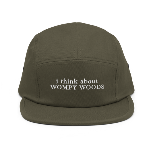i think about Wompy Woods — Five Panel Cap